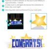 Sunnydaze Congrats Star Banner LED Inflatable Party Decoration – Indoor or Outdoor Use – Graduation, Retirement, Engagement or Other Party – 8-Foot