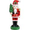Sunnydaze Santa Claus Nutcracker Christmas Decor – 17″ H Indoor Nutcracker Christmas Figurines – Hand-Painted Polyresin(Santa Claus)