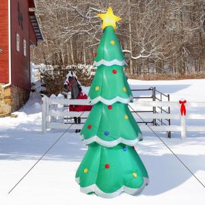 Sunnydaze 9.5′ Self-Inflating Towering Christmas Tree Inflatable Pre-Lit Yard Decoration with Fan Blower and LED Lights(Towering Christmas Tree)
