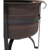 Sunnydaze 23-Inch Cauldron-Style Smokeless Wood-Burning Fire Pit with Cover and Poker – Steel Outdoor Smokeless Fire Pit for The Backyard