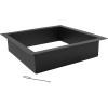 Sunnydaze Fire Ring for Outside – Heavy-Duty Wood-Burning Metal Fire Pit Ring Insert – 36-Inch Square Outer/30-Inch Square Inner Diameter(Black)