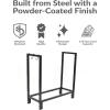 Sunnydaze Firewood Log Rack with Cover – Indoor or Outdoor Wood Storage – 30-Inch – 500-lb Capacity