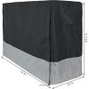 Sunnydaze Outdoor Firewood Log Rack Cover – Gray and Black – 600D Polyester with PVC Backing – 6-Foot