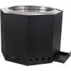 Sunnydaze Wood-Burning Smokeless Fire Pit with Log Poker – Stainless Steel Smokeless Fire Pit for The Backyard – Black – 21.5-Inch