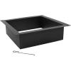 Sunnydaze Fire Ring for Outside – Heavy-Duty Wood-Burning Metal Fire Pit Ring Insert – 36-Inch Square Outer/30-Inch Square Inner Diameter(Black)