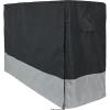 Sunnydaze Outdoor Firewood Log Rack Cover – Gray and Black – 600D Polyester with PVC Backing – 6-Foot