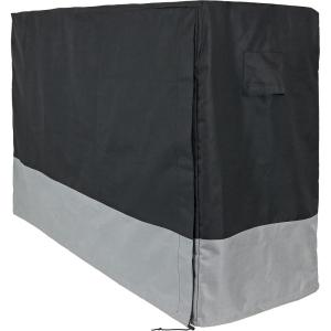Sunnydaze Outdoor Firewood Log Rack Cover – Gray and Black – 600D Polyester with PVC Backing – 6-Foot