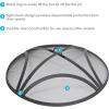 Sunnydaze Black Reinforced Steel Mesh Fire Pit Spark Screen with Ring Handle – 40-Inch Diameter(22 in)