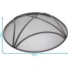 Sunnydaze Black Reinforced Steel Mesh Fire Pit Spark Screen with Ring Handle – 40-Inch Diameter(36 in)