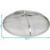 Sunnydaze Round Fire Pit Screen Cover – 36-Inch Stainless Steel Mesh Fire Pit Spark Screen – Spark Lid Top Cover with Handle(24 in)