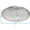Sunnydaze Round Fire Pit Screen Cover – 36-Inch Stainless Steel Mesh Fire Pit Spark Screen – Spark Lid Top Cover with Handle(30 in)