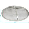 Sunnydaze Round Fire Pit Screen Cover – 36-Inch Stainless Steel Mesh Fire Pit Spark Screen – Spark Lid Top Cover with Handle(40 in)