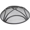 Sunnydaze Black Reinforced Steel Mesh Fire Pit Spark Screen with Ring Handle – 40-Inch Diameter(22 in)