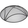 Sunnydaze Black Reinforced Steel Mesh Fire Pit Spark Screen with Ring Handle – 40-Inch Diameter(36 in)
