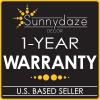 Sunnydaze Dark Gray Reversible Heavy-Duty Multipurpose Outdoor Tarps – Set of 5-12 x 16 Feet(12 ft x 16 ft)