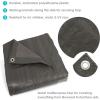 Sunnydaze Dark Gray Reversible Heavy-Duty Multipurpose Outdoor Tarps – Set of 5-12 x 16 Feet(12 ft x 16 ft)