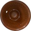Sunnydaze Metal Garden Hose Holder Pot with Lid – UV-Resistant 145-Foot Garden Hose Pot Holder – Sage Glaze Finish(Brown Glaze)