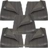 Sunnydaze Dark Gray Reversible Heavy-Duty Multipurpose Outdoor Tarps – Set of 5-12 x 16 Feet(12 ft x 16 ft)