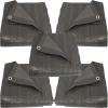 Sunnydaze Dark Gray Reversible Heavy-Duty Multipurpose Outdoor Tarps – Set of 5-12 x 16 Feet(16 ft x 20 ft)