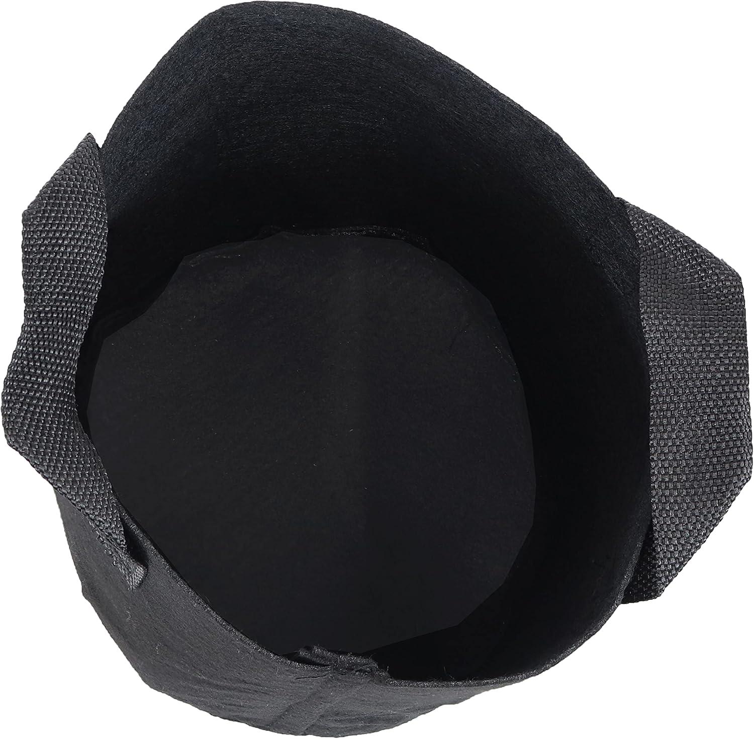 image:imageSunnydaze 10Pack of 7Gallon Garden Grow Bags for Vegetables Black 300 GSM NonWoven Polypropylene Felt Fabric Flower Pots and Planters with Handles Gardening Containers2 gal