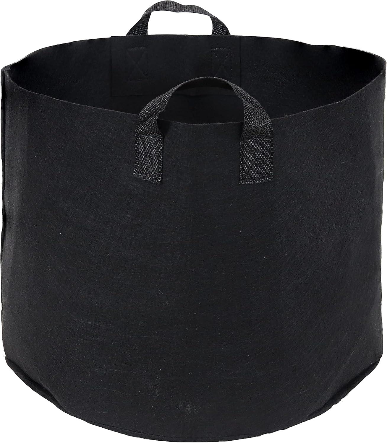 image:imageSunnydaze 1Pack of 7Gallon Garden Grow Bags for Vegetables 300 GSM NonWoven Polypropylene Felt Fabric Flower Pots and Planters with Handles Single Gardening Container7 gal