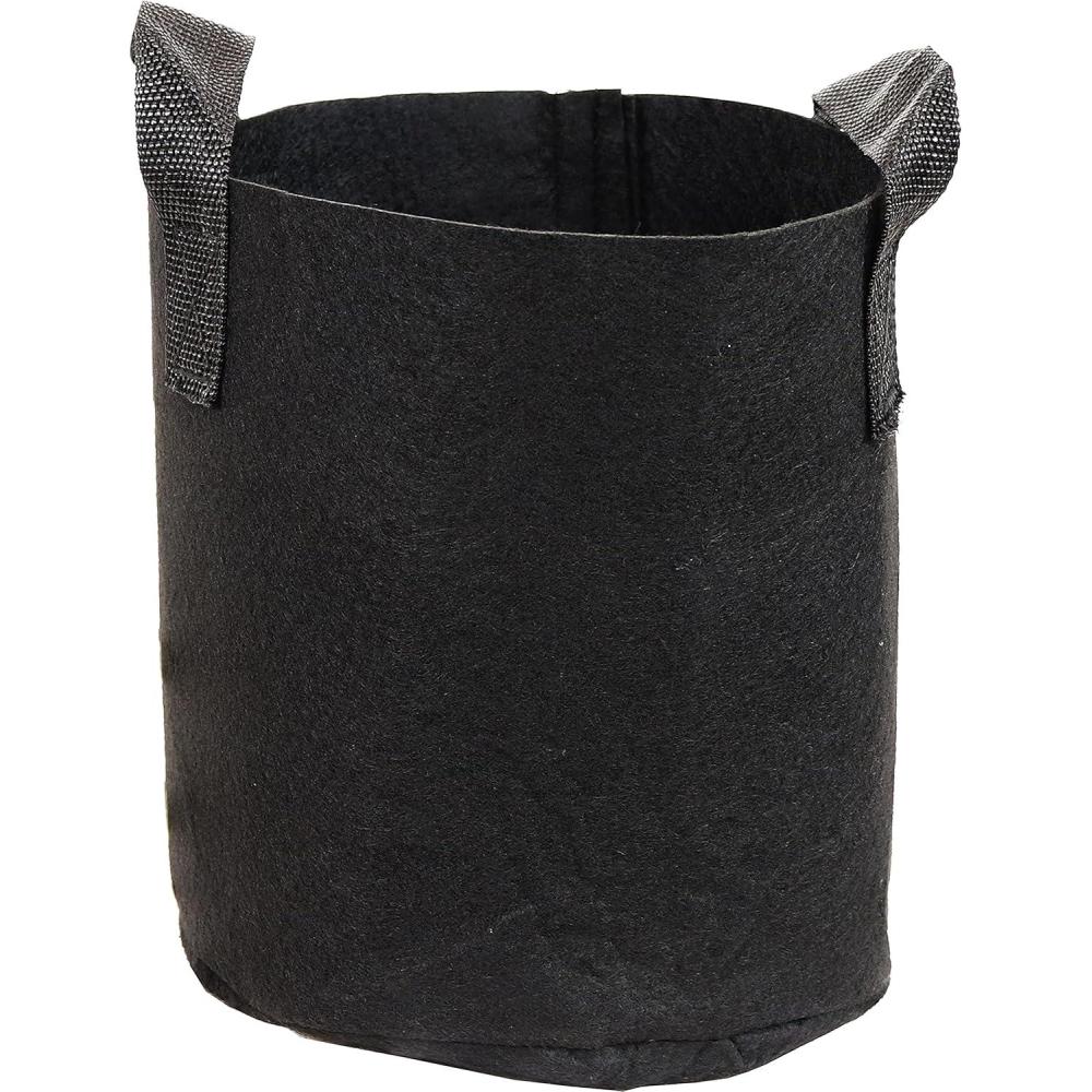 image:imageSunnydaze 1Pack of 7Gallon Garden Grow Bags for Vegetables 300 GSM NonWoven Polypropylene Felt Fabric Flower Pots and Planters with Handles Single Gardening Container2 gal