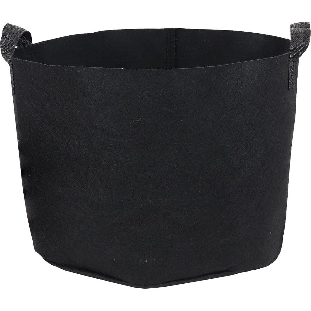 image:imageSunnydaze 1Pack of 7Gallon Garden Grow Bags for Vegetables 300 GSM NonWoven Polypropylene Felt Fabric Flower Pots and Planters with Handles Single Gardening Container7 gal
