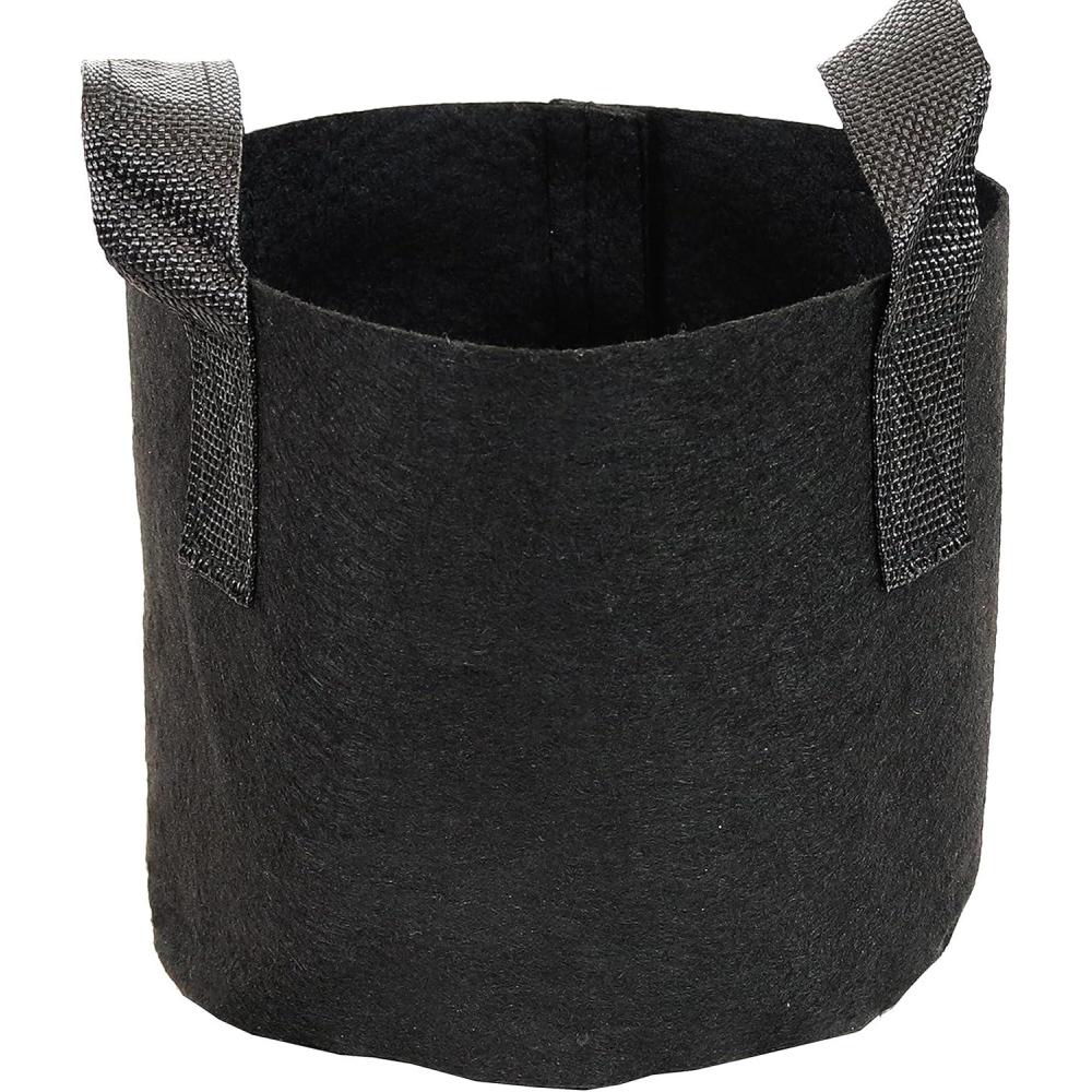 image:imageSunnydaze 1Pack of 7Gallon Garden Grow Bags for Vegetables 300 GSM NonWoven Polypropylene Felt Fabric Flower Pots and Planters with Handles Single Gardening Container1 gal