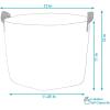Sunnydaze 10-Pack of 7-Gallon Garden Grow Bags for Vegetables – Black 300 GSM Non-Woven Polypropylene Felt Fabric Flower Pots and Planters with Handles – Gardening Containers(5 gal)