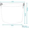 Sunnydaze 1-Pack of 7-Gallon Garden Grow Bags for Vegetables – 300 GSM Non-Woven Polypropylene Felt Fabric Flower Pots and Planters with Handles – Single Gardening Container(7 gal)