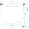 Sunnydaze 1-Pack of 7-Gallon Garden Grow Bags for Vegetables – 300 GSM Non-Woven Polypropylene Felt Fabric Flower Pots and Planters with Handles – Single Gardening Container(3 gal)