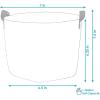Sunnydaze 1-Pack of 7-Gallon Garden Grow Bags for Vegetables – 300 GSM Non-Woven Polypropylene Felt Fabric Flower Pots and Planters with Handles – Single Gardening Container(1 gal)