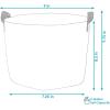 Sunnydaze 5-Pack of 1-Gallon Garden Grow Bags for Vegetables – Black 300 GSM Non-Woven Polypropylene Felt Fabric Flower Pots and Planters with Handles – Gardening Containers(2 gal)