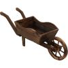 Sunnydaze Outdoor Wooden Decorative Wheelbarrow Planter – for Indoor or Outdoor Use – 35″ W x 10.25″ D x 12″ H – Brown