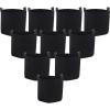 Sunnydaze 10-Pack of 7-Gallon Garden Grow Bags for Vegetables – Black 300 GSM Non-Woven Polypropylene Felt Fabric Flower Pots and Planters with Handles – Gardening Containers(5 gal)