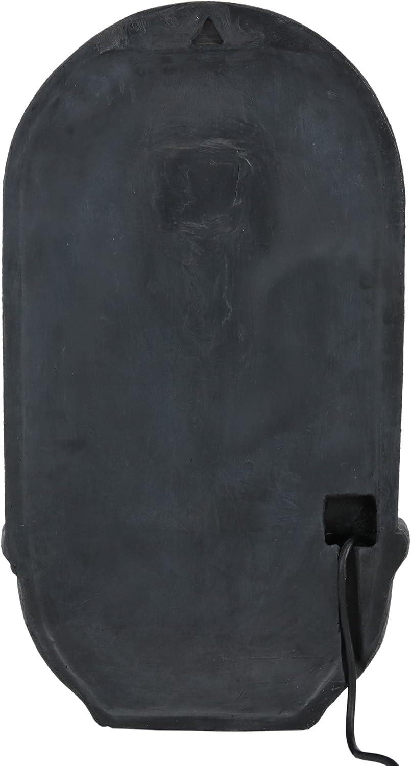 image:imageSunnydaze 33 Outdoor Wall Water Fountain with Pump and Panel Florentine Finish French Lily SolarPoweredIron