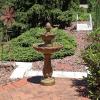 Sunnydaze Blooming Flower 38-Inch 2-Tier Outdoor Water Fountain with Electric Submersible Pump for Garden, Patio or Yard