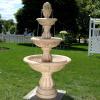 Sunnydaze Cornucopia 61-Inch 3-Tier Electric Water Fountain – Large Outdoor Water Feature for Garden, Patio or Yard
