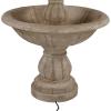 Sunnydaze Cornucopia 61-Inch 3-Tier Electric Water Fountain – Large Outdoor Water Feature for Garden, Patio or Yard