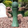 Sunnydaze Desert Spring 30-Inch Solar Powered Fountain with Battery Backup for Garden, Patio, Yard or Balcony – Polystone