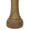 Sunnydaze Eggshell 65-Inch 4-Tier Outdoor Water Fountain with LED Light for Patio, Yard or Deck