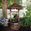 Sunnydaze Electric Water Fountain – Outdoor 48-Inch Old-Fashioned Wooden Wishing Well Garden Fountain – for Garden, Patio, Decks