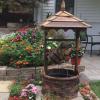 Sunnydaze Electric Water Fountain – Outdoor 48-Inch Old-Fashioned Wooden Wishing Well Garden Fountain – for Garden, Patio, Decks