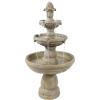Sunnydaze 48-Inch 3-Tier Electric Water Fountain – Outdoor Water Feature for Patio, Yard or Deck – Outdoor Water Fountain