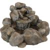 Sunnydaze Rocky Ravine Electric Water Fountain – 18-Inch Outdoor Water Feature with Submersible Pump – for Garden, Patio, Deck
