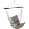 Sunnydaze Tufted Victorian Large Hanging Hammock Chair – Sturdy 300 Pound Capacity – Gray(Grey)