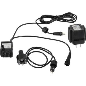 Sunnydaze 40 GPH Submersible Water Pump – 12V Small Fountain Pump with Adjustable Flow, LED Light & Transformer for Fountains, Bird Baths, Aquariums(White Light)