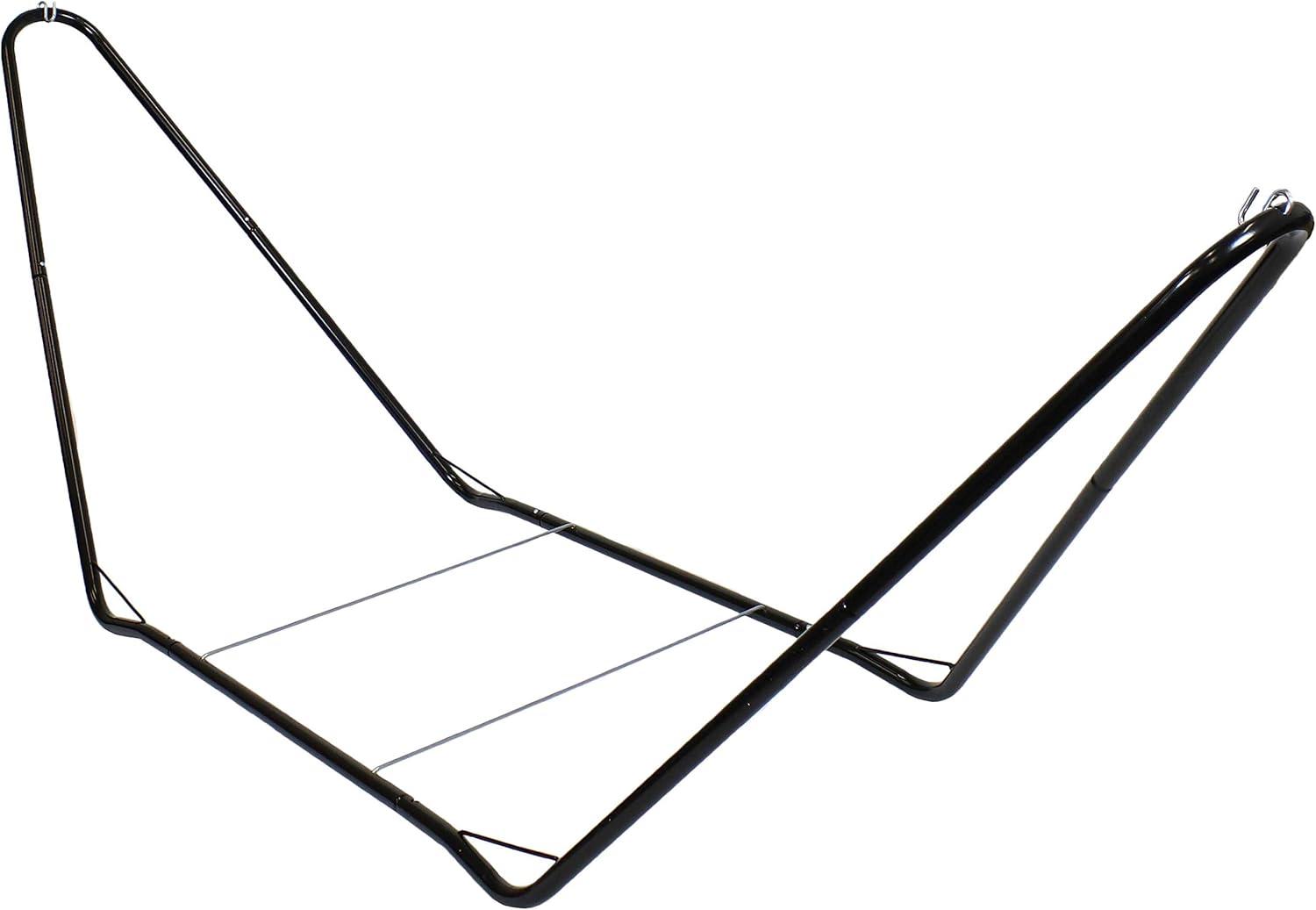 image:imageSunnydaze 10Foot Portable Steel Hammock Stand for Camping and Spreader Bar Hammocks 330Pound Capacity Black
