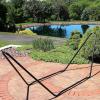 Sunnydaze 10-Foot Portable Steel Hammock Stand – for Camping and Spreader Bar Hammocks – 330-Pound Capacity – Black