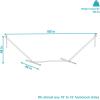 Sunnydaze Double Hammock Stand for Outside – 350-Pound Capacity Indoor/Outdoor Hammock Frame – Black Powder-Coated Finish – 12-Foot(Bronze)